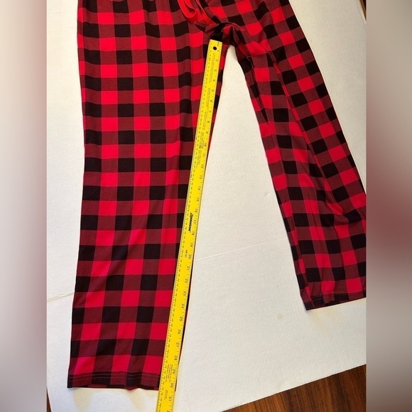Tebbis women’s Christmas red & black Holiday pajamas 2 pc set. Sz-L V20 - Picture 6 of 13